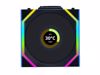 Fotografija izdelka Ventilator za ohišje Lian Li UNI FAN SL Wireless 120 ARGB PWM 120mm, 3 Pack + Kontroler, črn