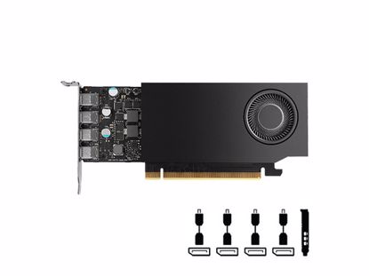 Fotografija izdelka Grafična kartica NVIDIA RTX A1000, 8GB GDDR6, PCIe 4.0 x8, 4x mDP-DP, Low Profile, PNY