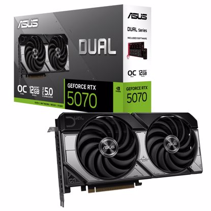 Fotografija izdelka ASUS GeForce RTX 5070 OC 12GB GDDR7 (DUAL-RTX5070-O12G) grafična kartica