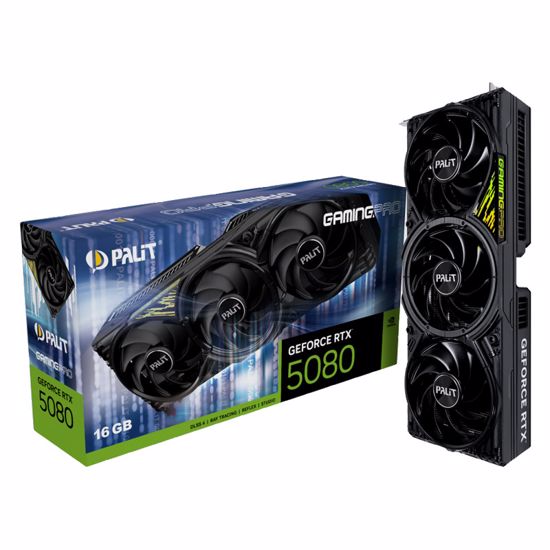 Fotografija izdelka PALIT GeForce RTX 5080 GamingPro 16GB GDDR7 ARGB grafična kartica