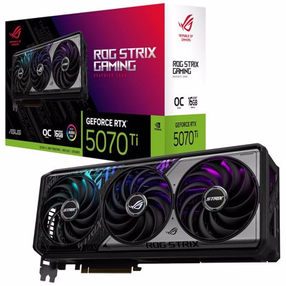 Fotografija izdelka ASUS Strix Gaming GeForce RTX 5070 Ti OC 16G GDDR7 (ROG-STRIX-RTX5070TI-O16G-GAMING) grafična kartica