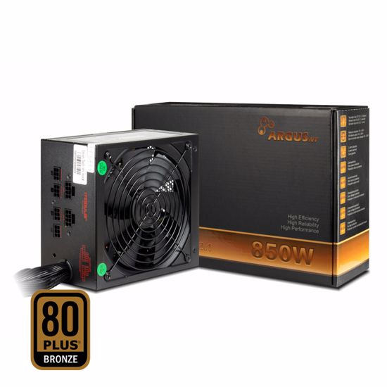 Fotografija izdelka INTER-TECH Argus BPS-850CM 80Plus Bronze ATX napajalnik