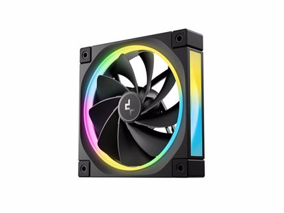 Fotografija izdelka Ventilator za ohišje DeepCool FL12R ARGB PWM 120mm, Reverse Blade, črn