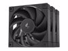 Fotografija izdelka Ventilator za ohišje DeepCool FD12 3-in-1, PWM, 120mm, 3 Pack, črn