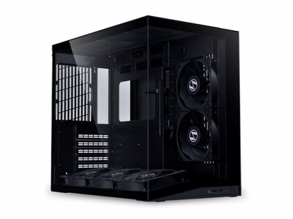 Fotografija izdelka Računalniško ohišje Lian Li O11 Dynamic Mini V2 Flow, ATX, Midi-Tower, kaljeno steklo, črno