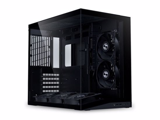 Fotografija izdelka Računalniško ohišje Lian Li O11 Dynamic Mini V2 Flow, ATX, Midi-Tower, kaljeno steklo, črno