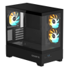 Fotografija izdelka Gigabyte C201 PANORAMIC ATX RGB osvetljeno ohišje, črno