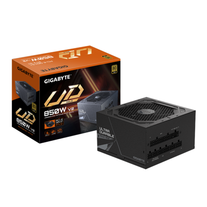 Fotografija izdelka Gigabyte UD850GM PG5 V2 GOLD modularni napajalnik