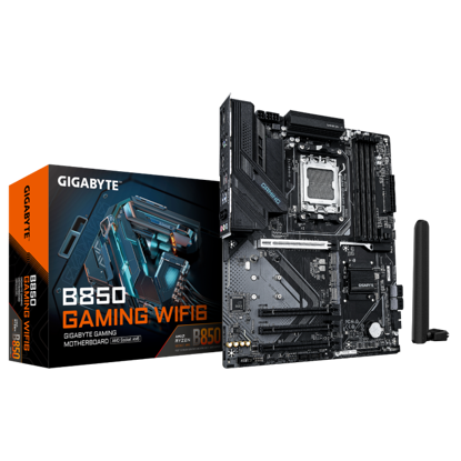 Fotografija izdelka GIGABYTE B850 GAMING WF6, DDR5, SATA3, USB3.2Gen2, DP, WiFi, AM5 ATX