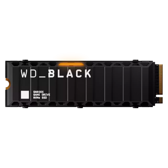 Fotografija izdelka WD 4TB Black SN850X M.2 2280 PCI-e 4.0 NVMe 1.4 SSD disk s hladilnikom