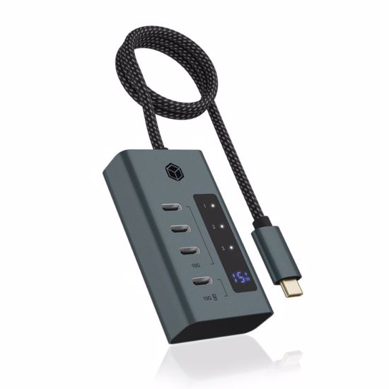 Fotografija izdelka IcyBox IB-HUB1454-C31 4-portno hub z vmesnikom USB 3.2 Gen 2 Type-C