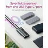 Fotografija izdelka IcyBox IB-HUB1457-C31 7-portni hub vmesnik USB 3.2 Type-C