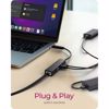 Fotografija izdelka IcyBox IB-HUB1439-LAN 4 Port Hub z priključkom USB 3.2 Type-A ali Type-C