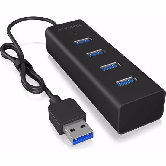 Fotografija izdelka IcyBox IB-HUB1409-U3 4-portni Hub s priključkom USB-A 3.0