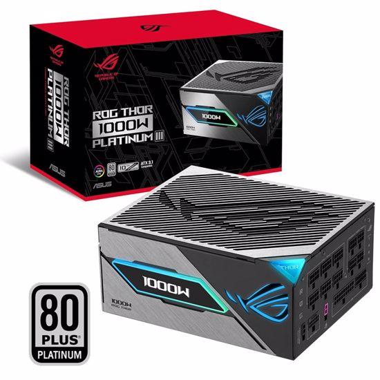 Fotografija izdelka ASUS ROG Thor 1000W Platinum III gaming modularni ATX napajalnik