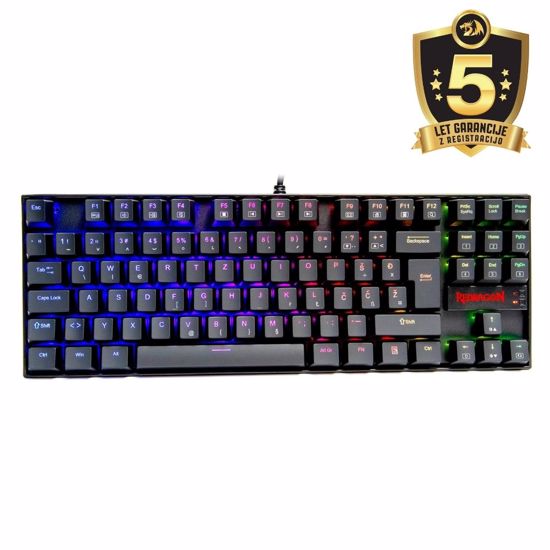 Fotografija izdelka REDRAGON KUMARA K552RGB-1 RGB MEHANSKA TIPKOVNICA SLO/CRO