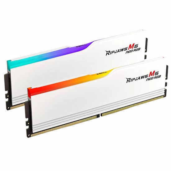 Fotografija izdelka G.SKILL Ripjaws M5 Neo RGB 64GB (2x32GB) 6000MT/s DDR5 CL36 EXPO/XMP F5-6000J3636F32GX2-RM5NRW ram pomnilnik