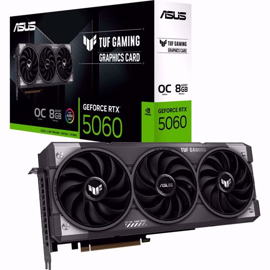 Fotografija izdelka Asus GeForce RTX 5060 TUF GAMING OC 8GB GDDR7 (DLSS 4, 3x DisplayPort, 1x HDMI 2.1)