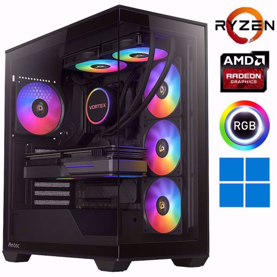 Fotografija izdelka @Gamer-II Ryzen7 7800X3D / 32GB DDR5 / SSD 2TB  NVMe / AMD RX9070XT-16GB / Vodno hlajenje / Windows 11 / Gaming namizni