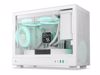 Fotografija izdelka Računalniško ohišje DeepCool CH160 PLUS WH, ITX, Micro-ATX, kaljeno steklo, belo