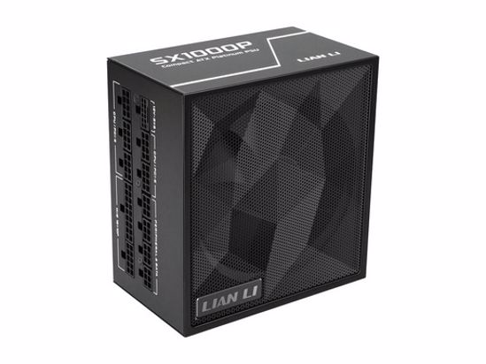 Fotografija izdelka Napajalnik ATX Lian Li SX 1000W, 80PLUS Platinum, PCIe 5.1, ATX 3.1, Modularen, črn, SX1000P