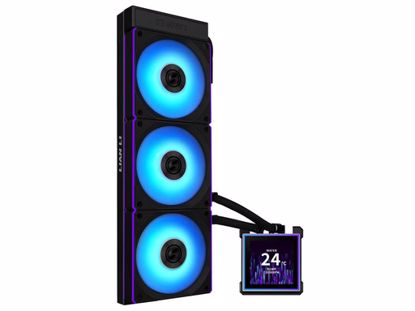 Fotografija izdelka Komplet za tekočinsko hlajenje AIO Liquid Cooler Lian Li HydroShift II LCD-S 360CL, ARGB, črn