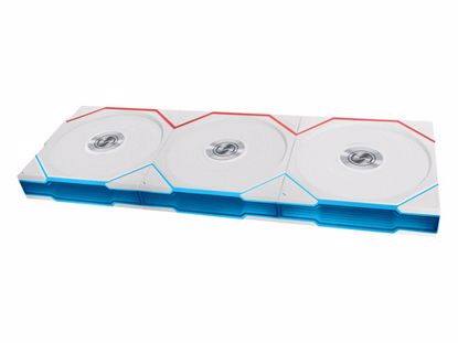 Fotografija izdelka Ventilator za ohišje Lian Li UNI FAN TL Wireless 120 Reverse ARGB PWM 120mm, 3 Pack + Kontroler, bel