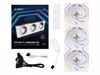 Fotografija izdelka Ventilator za ohišje Lian Li UNI FAN TL Wireless 120 Reverse ARGB PWM 120mm, 3 Pack + Kontroler, bel