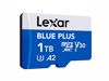 Fotografija izdelka Spominska kartica Lexar BLUE PLUS, Micro SDXC, 1TB, 170MB/s, U3, V30, A2, UHS-I, z adapterjem