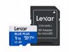 Fotografija izdelka Spominska kartica Lexar BLUE PLUS, Micro SDXC, 1TB, 170MB/s, U3, V30, A2, UHS-I, z adapterjem