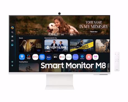 Fotografija izdelka Monitor Samsung 32 M80F Smart M8, VA, 3840x2160, HDMI, USB-C, Wi-Fi, BT, kamera