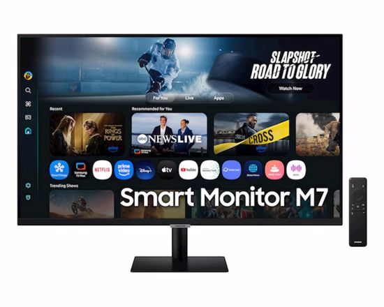 Fotografija izdelka Monitor Samsung 32 M70F Smart M7, VA, 3840x2160, 2x HDMI, USB-C, Wi-Fi, BT