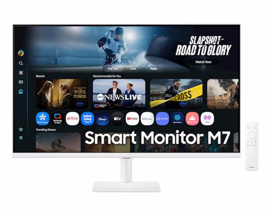Fotografija izdelka Monitor Samsung 32 M70F Smart M7, VA, 3840x2160, 2x HDMI, USB-C, Wi-Fi, BT, bel