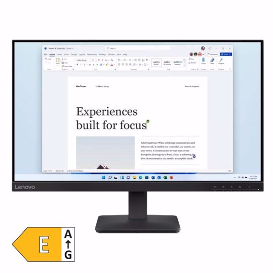 Fotografija izdelka LENOVO L24-4e 60,45cm (23,8") FHD IPS 100Hz HDMI/VGA monitor