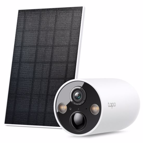 Fotografija izdelka TP-LINK Tapo C425 KIT Smart WiFi 2K QHD 4MP zunanja brezžična baterijska solarni panel bela nadzorna kamera