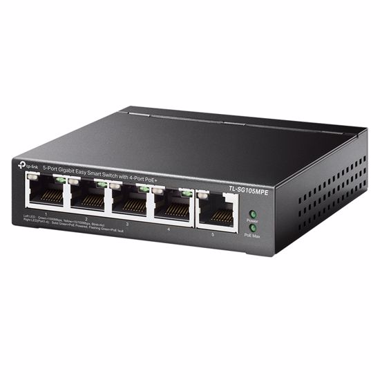 Fotografija izdelka TP-LINK TL-SG105MPE 5-Port Gigabit 4xPoE+ 120W Easy Smart mrežno stikalo-switch