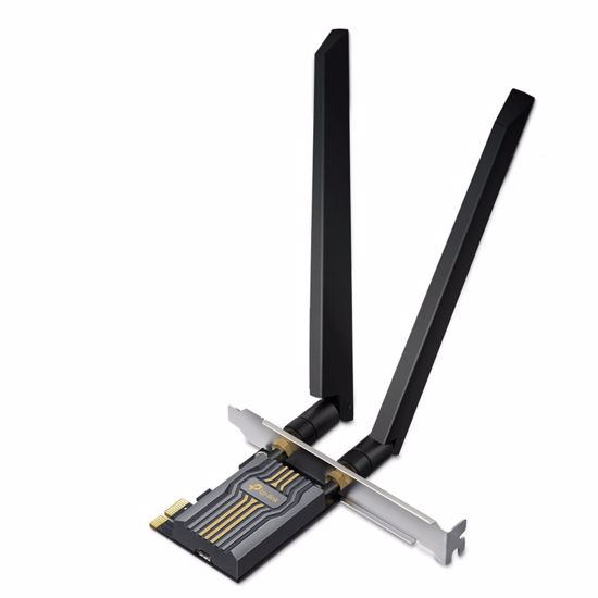 Fotografija izdelka TP-LINK Archer TBE400E BE6500 WiFi7 Bluetooth 5.4 Tri-Band PCI express mrežna kartica
