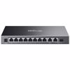 Fotografija izdelka TP-LINK Omada ES210GP 8-port gigabit 8xPoE+ 1x SFP managed mrežno stikalo-switch