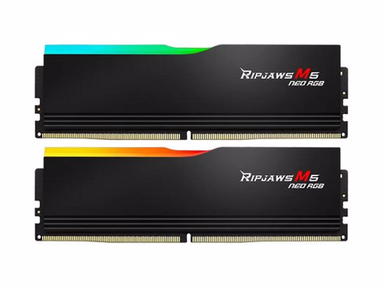 Fotografija izdelka RAM DDR5 64GB Kit(2x32GB) 6000MT/s CL30 1.4V, G.SKILL Ripjaws M5 Neo RGB AMD EXPO, Intel XMP