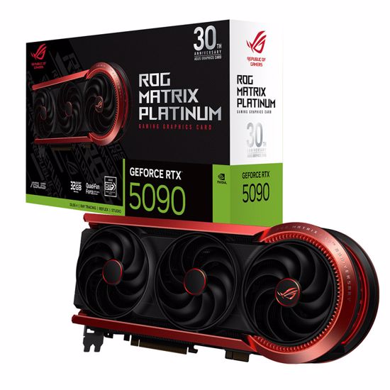 Fotografija izdelka ASUS ROG Matrix Platinum 30th Anniversary Edition Gaming GeForce RTX 5090 32GB GDDR7 ROG-MATRIX-RTX5090-P32G-30th ARGB grafična kartica