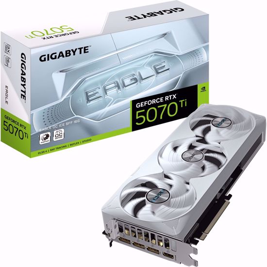 Fotografija izdelka GigaByte GeForce RTX 5070 Ti EAGLE OC ICE 16GB GDDR7 (DLSS 4, 3x DisplayPort, 1x HDMI 2.1)