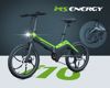 Fotografija izdelka MS ENERGY I10 električno kolo, zložljivo, 20" pnevmatike, 250W motor, 36V 7.8Ah 280Wh baterija, Shimano, do 50 km, disk zavore, LCD zaslon, LED osvetlitev, črno sivo