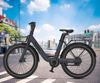 Fotografija izdelka MS ENERGY CITYZEN C102 električno kolo, cestno / mestno, 24 x 3", 250W motor, 36V 9.6Ah 345Wh baterija, do 70km, mehanske disk zavore, vzmetne vilice, LED zaslon, sivo