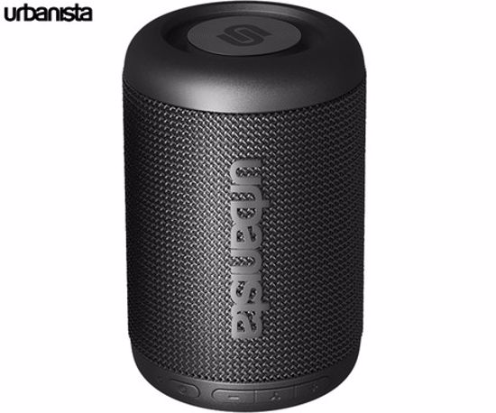 Fotografija izdelka URBANISTA MEMPHIS prenosni zvočnik, 5W, Bluetooth® 5.2, TWS, do 12 ur predvajanja, upravljanje z gumbi, IPX5 vodoodpornost, USB Type-C, črn (Midnight Black)