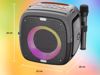 Fotografija izdelka MANTA SPK340 ARES prenosni Boombox zvočnik, Bluetooth, 100W, TWS, polnilna baterija, RGB LED osvetlitev, IPX5 vodoodpornost, USB / AUX / microSD / MIC, +mikrofon, črn (Phantom Black)
