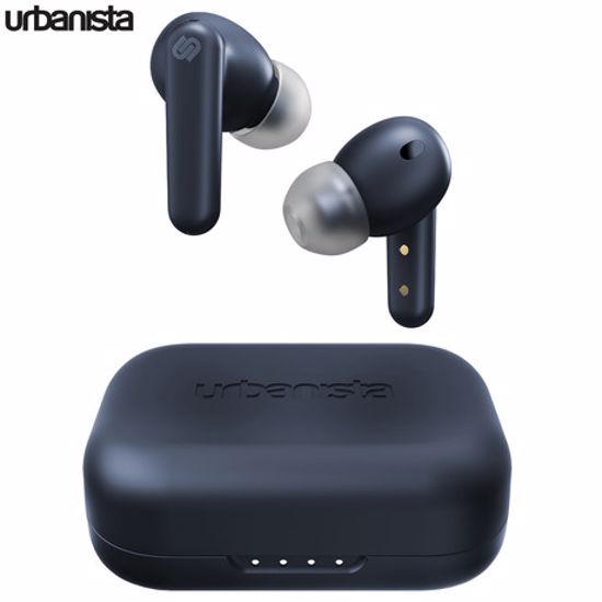 Fotografija izdelka URBANISTA LONDON brezžične slušalke s polnilno postajo, Bluetooth, TWS, ANC, Dark Sapphire (modre)