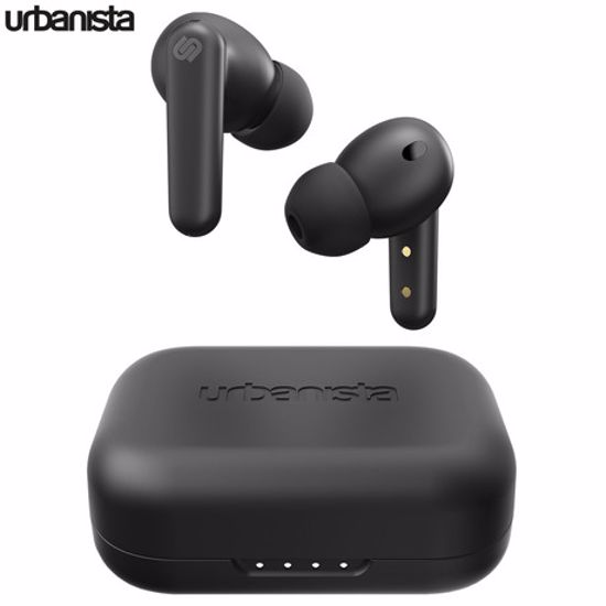 Fotografija izdelka URBANISTA LONDON brezžične slušalke s polnilno postajo, Bluetooth, TWS, ANC, Midnight Black (črne)