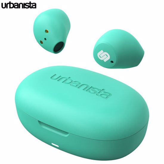 Fotografija izdelka URBANISTA LISBON brezžične slušalke, Bluetooth 5.2, TWS, do 27 ur predvajanja, zelene (Mint Green)