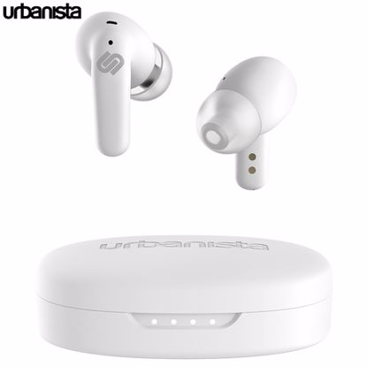 Fotografija izdelka URBANISTA SEOUL brezžične slušalke, Bluetooth® 5.2, TWS, do 32 ur predvajanja, upravljanje na dotik, brezžično polnjenje, nizka zakasnitev, bele (Pearl White)