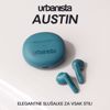 Fotografija izdelka URBANISTA AUSTIN brezžične slušalke, Bluetooth® 5.3, TWS, do 20 ur predvajanja, upravljanje na dotik, IPX4 vodoodpornost, USB Type-C, zelene (Lake Green)